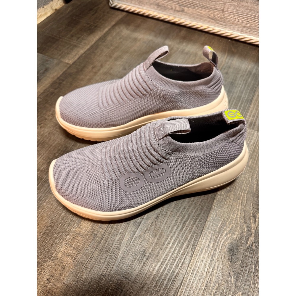 OOfos OOmg Low Shoe Lavender Purple Recovery Slip On Knit Sneakers Womens NWOT
